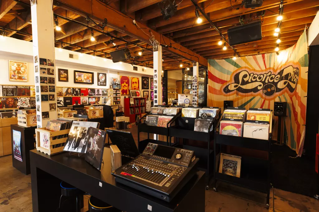 Inside Licorice Pizza Records